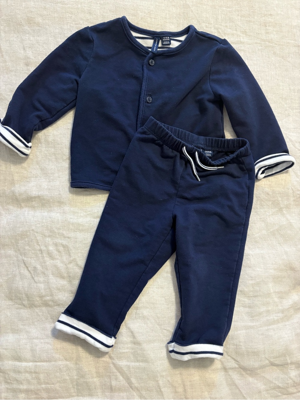 Janie and Jack Sweat Set 12-18M